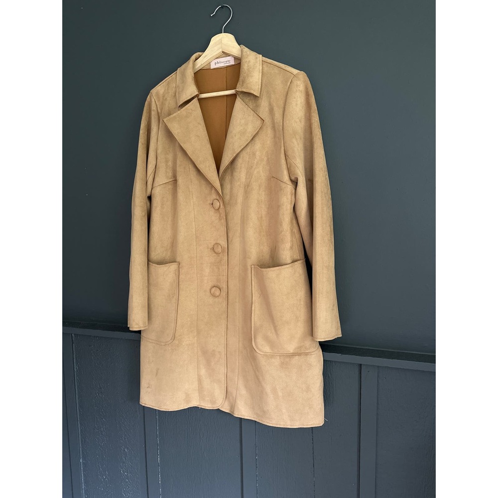Philosophy Republic Faux Leather Jacket in Cedar Size Medium - Picture 2 of 9